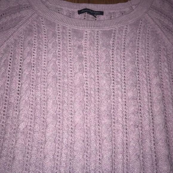 AEO American Eagle Purple Sweater Size Medium - Picture 2 of 3